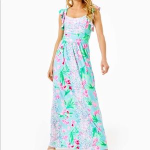 Lilly pulitzer cristal maxi dress size M